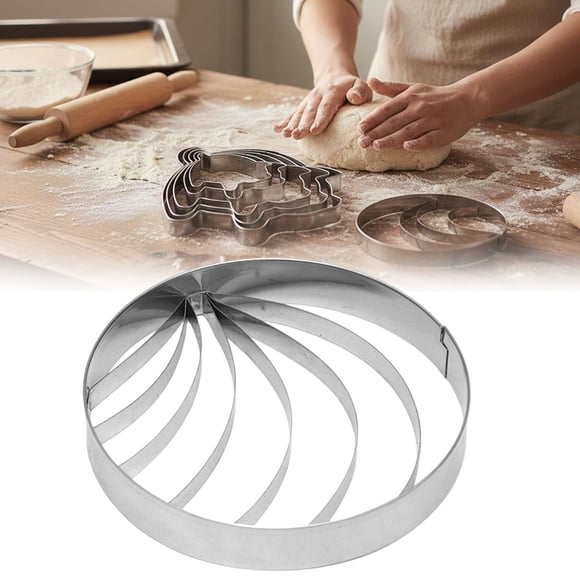 XIPYYKM Concha Cookie Cutter - Mexican Bread & Concha Stamp for Perfect Conchas - Includes Donut Biscuit Cutters Variety Pack Baking Supplies Kitchen Appliances