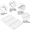 thumbnail image 3 of GFDYREE Grille de Cuisson, Lot de 2, Grille de Refroidissement en Acier Inoxydable pour Cuisson, Rôtissage, Grillage, Séchage, Rectangle 8,6 Pieds' x 6,2 Pieds' x 0,6 Pieds', Convient aux Petits Fours Grille-Pain, Va au Four et au Lave-Vaisselle, 3 of 6