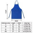 thumbnail image 2 of TOPTIE Kids Aprons with Pocket & Adjustable Strap, Child Chef Bib Apron for Kitchen Cooking Baking Painting-Blue-XXL, 2 of 8