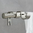 thumbnail image 1 of Better Homes & Gardens 5/8" Plated Brushed Nickel Adjustable Add on Curtain Rod Kit, 32"-120", 1 of 5