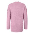 thumbnail image 5 of Mode Automne 2023 pour Femmes Chandail Uni pour Femme Haut Chandail Ample Cardigan Manteau Cardigan Léger en Liquidation, 5 of 5