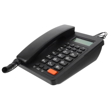 Milisten Telephone Landline Phones With Volume Control Black 1Set