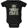 thumbnail image 1 of Always Be Yourself Pirate Black Soft Baby One Piece, 1 of 1