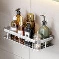 thumbnail image 1 of LSLJS Shower Caddy Shelf Organizer Rack, Bathroom Shelf Organizer Shower Caddy Kitchen Spice Rack Wall Mounted No Drilling,Rustproof Storage Organizer with Hooks, Storage Rack, 1 of 7