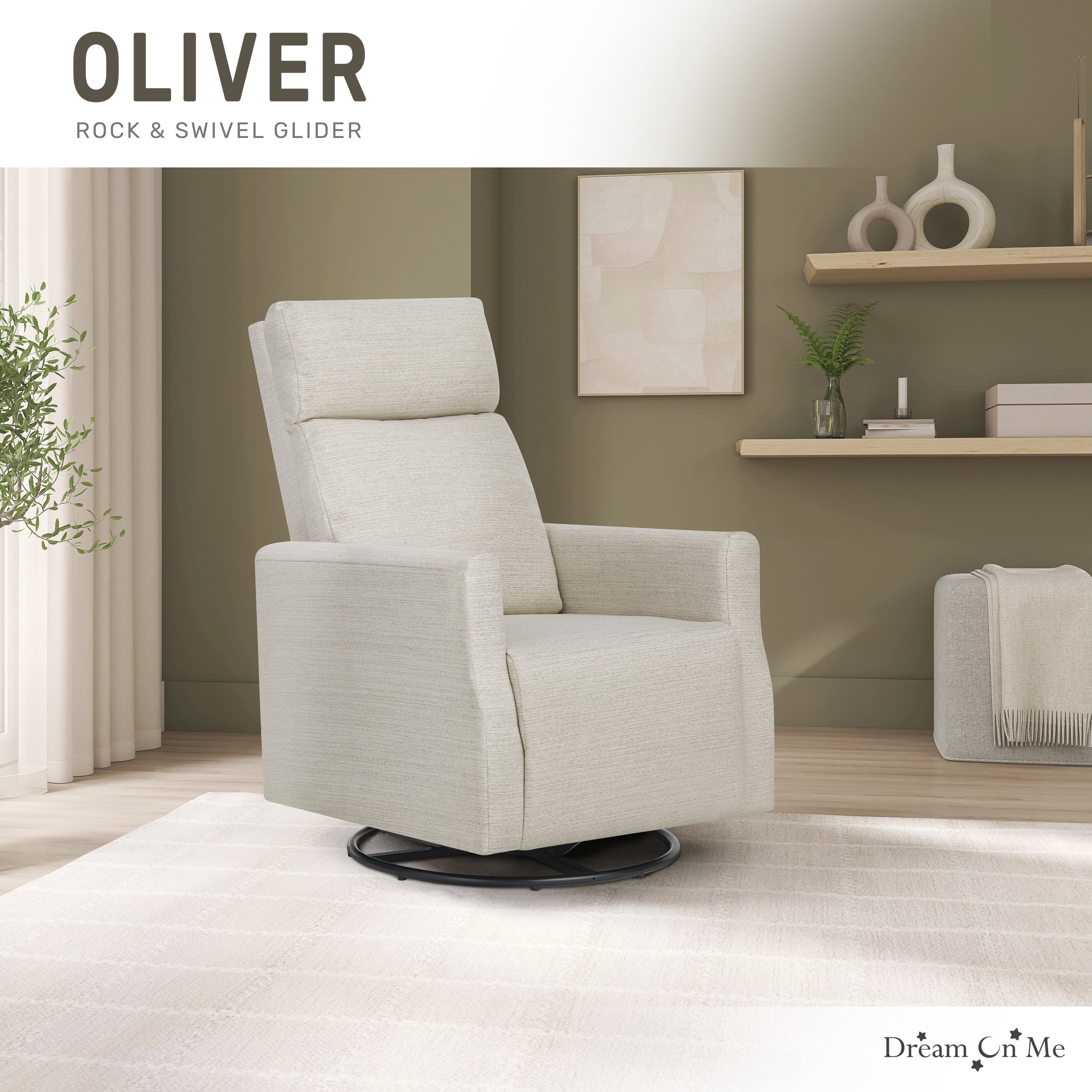 Dream On Me Oliver Swivel Glider