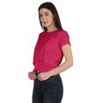 thumbnail image 3 of Inkmeso Summer Twist Front Knot Crop Top For Women With Short Sleeves Tee Shirts, 3 of 8