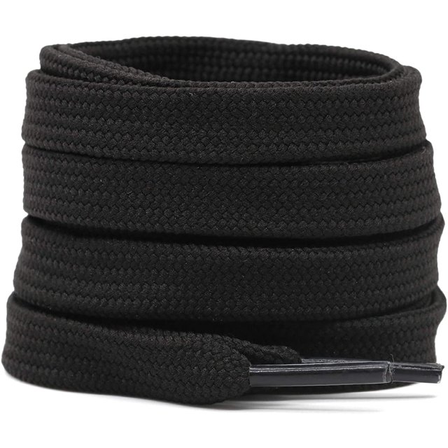 Solid Flat Shoelaces Hollow Thick Athletic Shoe Laces Strings 2 Pair