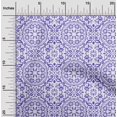 thumbnail image 2 of oneOone Rayon Purple Fabric Asian Block Floral Sewing Craft Projects Fabric Prints By Yard 56 Inch Wide, 2 of 4