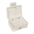 thumbnail image 2 of Woven Woven Picnic Box Plastic Rattan Odorless Retro Woven Storage Box with Ring Shaped Handle for Outdoor, 2 of 6