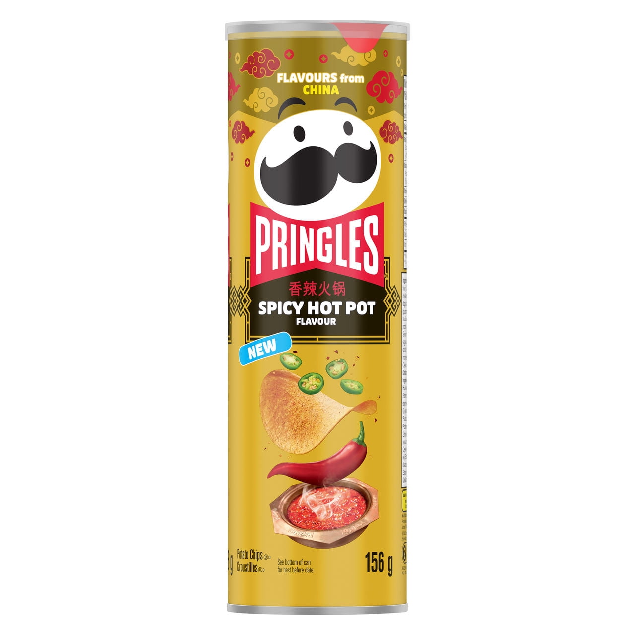 Pringles® Spicy Hot Pot Flavour Potato Chips 156g