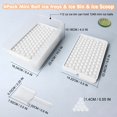 thumbnail image 2 of WIFKLSIIPG Mini Ice Cube Trays Small Ice Cube Tray Crushed Ice Tray for ChilLED Drinks Coffee Juice, 2 of 3