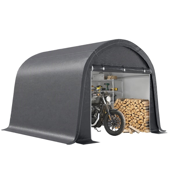 Outsunny Remise de Rangement Extérieure 10'x10 Pieds, Remise Portable Robuste et Imperméable