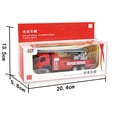 thumbnail image 3 of IROINID Large Children's Alloy 1:50 Ladder Fire Truck Water Jet Sliding Metal Model, 3 of 3