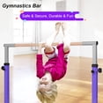 thumbnail image 2 of Costway Gymnastic Steel Horizontal Training Bar Junior Home Practice 3'-5' Adjustable, 2 of 9