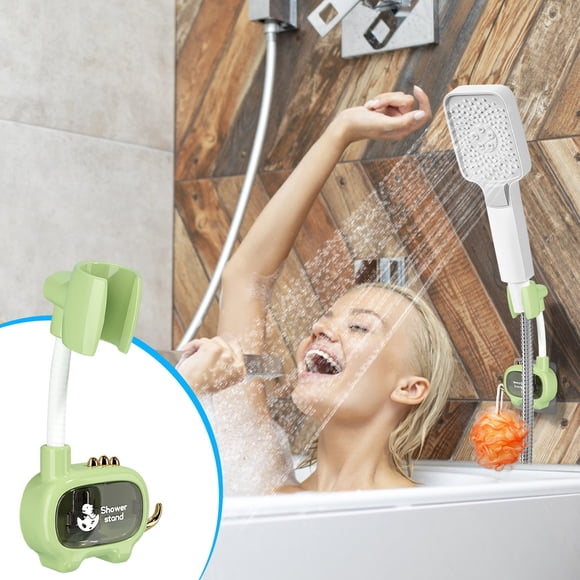 TopLLC Support de Douche Sans Perçage Universel pour Salle de Bain, Artefact Fixe, Buse Réglable, Siège Suspendu, Siège Mural