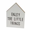 thumbnail image 1 of Signe De Forme De Maison Mdf Profitez Des Petites Choses, 1 of 4