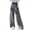 Dark Gray, variant on Fall Saving! HVOBTTY Women's Casual Long Trousers, Ladies' Loose and Casual Hanging Feeling Floor Dragging Wide Leg Striped Pants Black, S