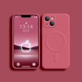 thumbnail image 1 of For Magsafe Magnetic Wireless Charge Case For iPhone 14 13 12 11 15 Pro Max Mini XR X S 7 8 Plus Soft Liquid Silicone Back Cover, 1 of 7
