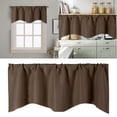 thumbnail image 2 of WIFKLSIIPG Door Curtain Kitchen Shading Window Curtain Solid Color Pocket Fan Shaped Curtain Short Curtain 52 X 18 Inches, 2 of 9