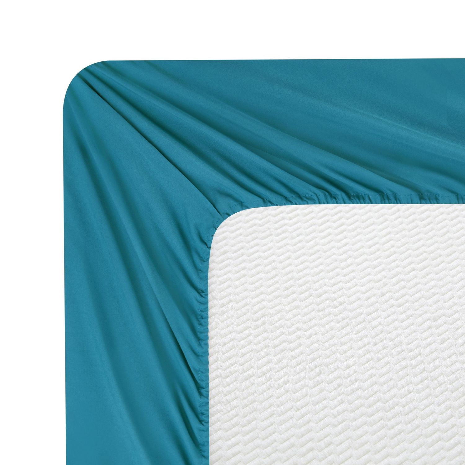 Literie Marina Décoration ultra douce et soyeuse en rayonne de bambou, toutes saisons, couleur bleu sarcelle