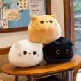 thumbnail image 2 of (1 Pack) Jeter Oreiller Peluche Poupée Mignon Mignon Chat (Yeux Bleus Blancs 40cm), 2 of 5