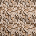 thumbnail image 1 of oneOone Georgette Viscose Brown Fabric Abstract Sewing Craft Projects Fabric Prints By Yard 42 Inch Wide, 1 of 4