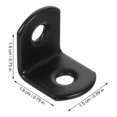 thumbnail image 4 of 50pcs Angle Brackets L Shaped Shelf Bracket Stainless Steel Joint Fastener, 4 of 8