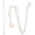 thumbnail image 2 of MasteelfCA 2pcs Macrame Indoor Plant Hanger Decorative Planter Holder Indoor Hanging Planters Holder, 2 of 9