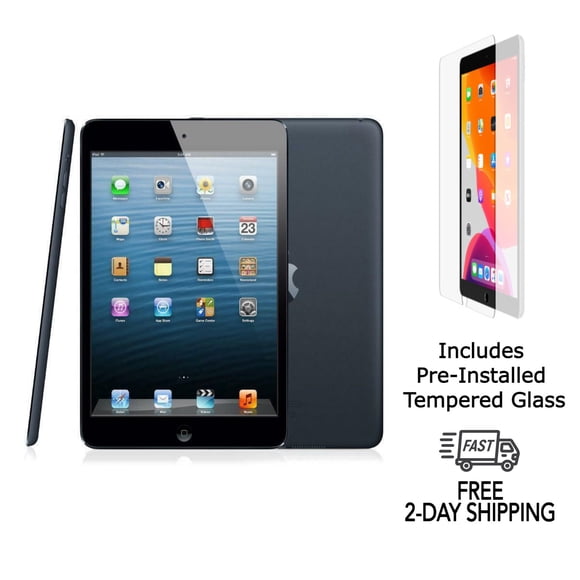 iPad Mini Apple Remis à Neuf (1re Gén.) avec Verre Trempé Préinstallé (Wi‐Fi) 16 Go Gris Cosmique (Grade A+)