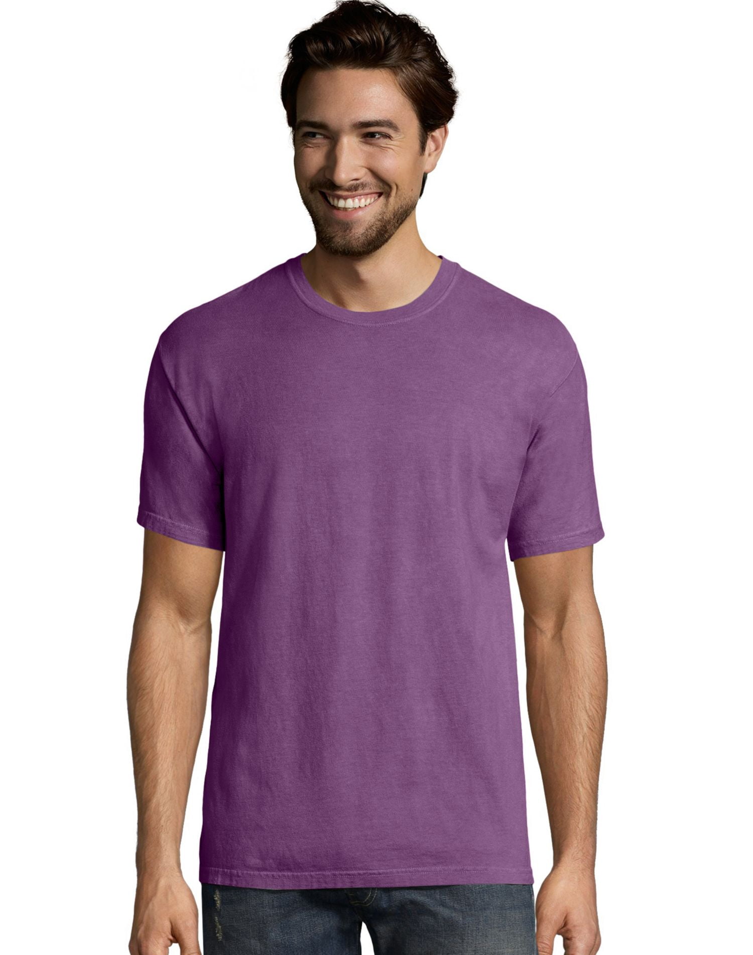 Hanes Mens Big ComfortWash Garment Dyed Short Sleeve Tee, 2XL