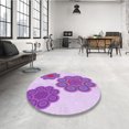 thumbnail image 4 of Ahgly Tapis Rectangulaire Lavable en Machine Intérieur Transitionnel Fleur Rose, 3 Pieds x 5 Pieds, 4 of 7