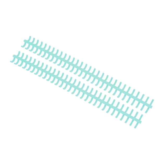 Binding Strip, PP Plastic 65 Sheet Holdable 10 Pcs Binding Comb Wear Resistant Cuttable For Loose Leaf Paper Tender Blue