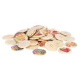 thumbnail image 1 of Hilitand Color-Painted Printing Colorful Buttons Natural Wood 30mm Wooden Buttons Wide-Sided Pants Backpack For Home Clothes, 1 of 8
