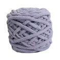 thumbnail image 3 of GUOOL Chunky Chenille Yarn Handmade Bulky Chunky Yarn for Hats Blankets Crocheting Gray, 3 of 9