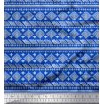 thumbnail image 1 of Soimoi Cotton Duck Fabric Aztec African Print Sewing Fabric Yard 56 Inch Wide, 1 of 3