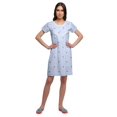 thumbnail image 2 of Moomaya Cotton Lace Neckline Sleepwear For Women Button Placket Nightdress, 2 of 5