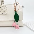 thumbnail image 4 of EGNMCR Advanced Sense Tanned Leather Cowhide Car Rearview Mirror Decoration Bag Pendant Keychain Decoration Artificial leather keychain, 4 of 6