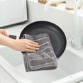 thumbnail image 5 of Fridja Microfiber Dish Towels , Solid Color Soft Super Absorbent and Lint Free Kitchen Towels Tea Towels and Bar Towels, 4 Pack (Lattice Designed Black Colors) - 26 x 18 Inch, 5 of 5