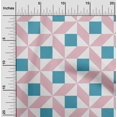 thumbnail image 1 of oneOone Cotton Poplin Fabric Triangle|Parallelogram & Square Geometric Print Fabric By The Yard 56 Inch Wide, 1 of 1