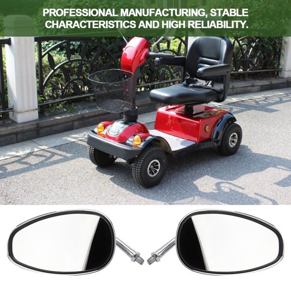 Rétroviseurs de Scooter, Miroir de Guidon de Vélo Miroir Réfléchissant pour Scooter de Mobilité