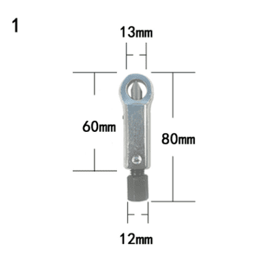 Aodebiao Rusted Nut Splitter Breaker Tool - Heavy Duty Manual Nut Remover Extractor for Stubborn Bolts, Mechanical Repairs & DIY Projects - Durable Nut Cutter with Ergonomic Grip