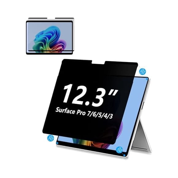 LinQingQ Protecteur d'Écran de Confidentialité pour Surface Pro 7/6/5/4/3 12,3 Pouces, Nano Magnétique, Anti-Espion, Amovible, Blocage de Lumière Bleue et UV, Anti-Éblouissement