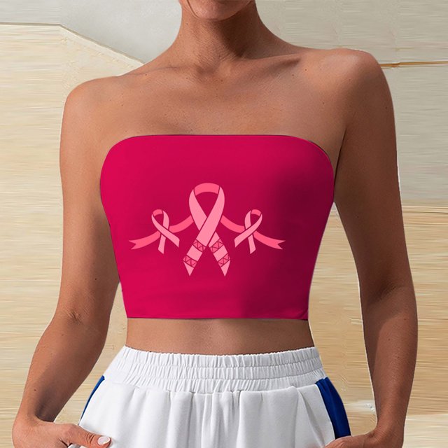 Hauts Tube, Femmes Imprimé Sans Bretelles Yoga Exercice Enveloppe de Poitrine Pull