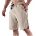 thumbnail image 4 of TopLLC Mens Shorts, Man Shorts Men's Solid Color Casual Drawstring Elastic Sweat Running Fitness Shorts, 4 of 4