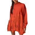 thumbnail image 2 of LSLJS Womens Oversized Sweatshirt Dress Long Sleeve Crewneck Pullover Tops Sweatshirts Mini Dress, Plus Size Dress, 2 of 8