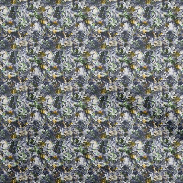 oneOone Rayon Medium Blue Fabric Abstract Bird Fabric For Sewing Printed Craft Fabric By The Yard 56 Inch Wide