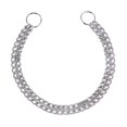 thumbnail image 4 of Dog Chain Collar Pet Iron Metal Double Chain Row Neck Leash Gear Choke Chain Walking Training for Small Medium Large Dogs, 4 of 6