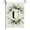 U, variante sur Style Ins, 26 Lettres+impression Plante Verte, Drapeau de Jardin en Lin, Première Lettre du Nom de Famille, Drapeau Suspendu à la Porte de la Cour