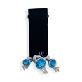 thumbnail image 3 of V For Vibes 3-piece Luxury Gem Anal Plug & AnalTraining Kit Opis - Silver & Blue, 3 of 4