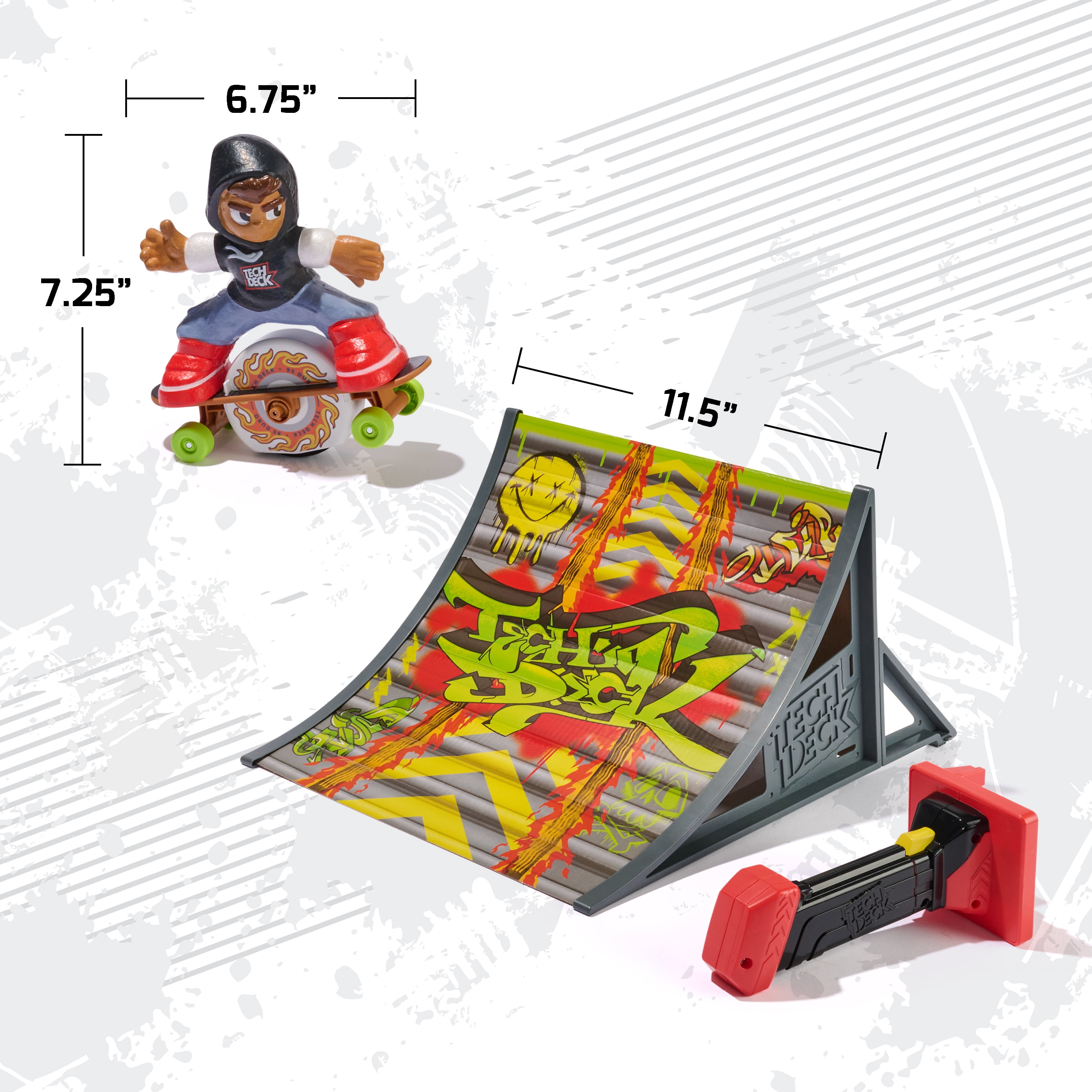 Tech Deck Shred N' Blast Motorized Skateboard Toy, for Ages 6 and